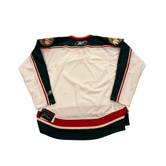 Deadstock Reebok Minnesota Wild White Stitched NHL Hockey Jersey Men's Medium - Picture 2 of 9